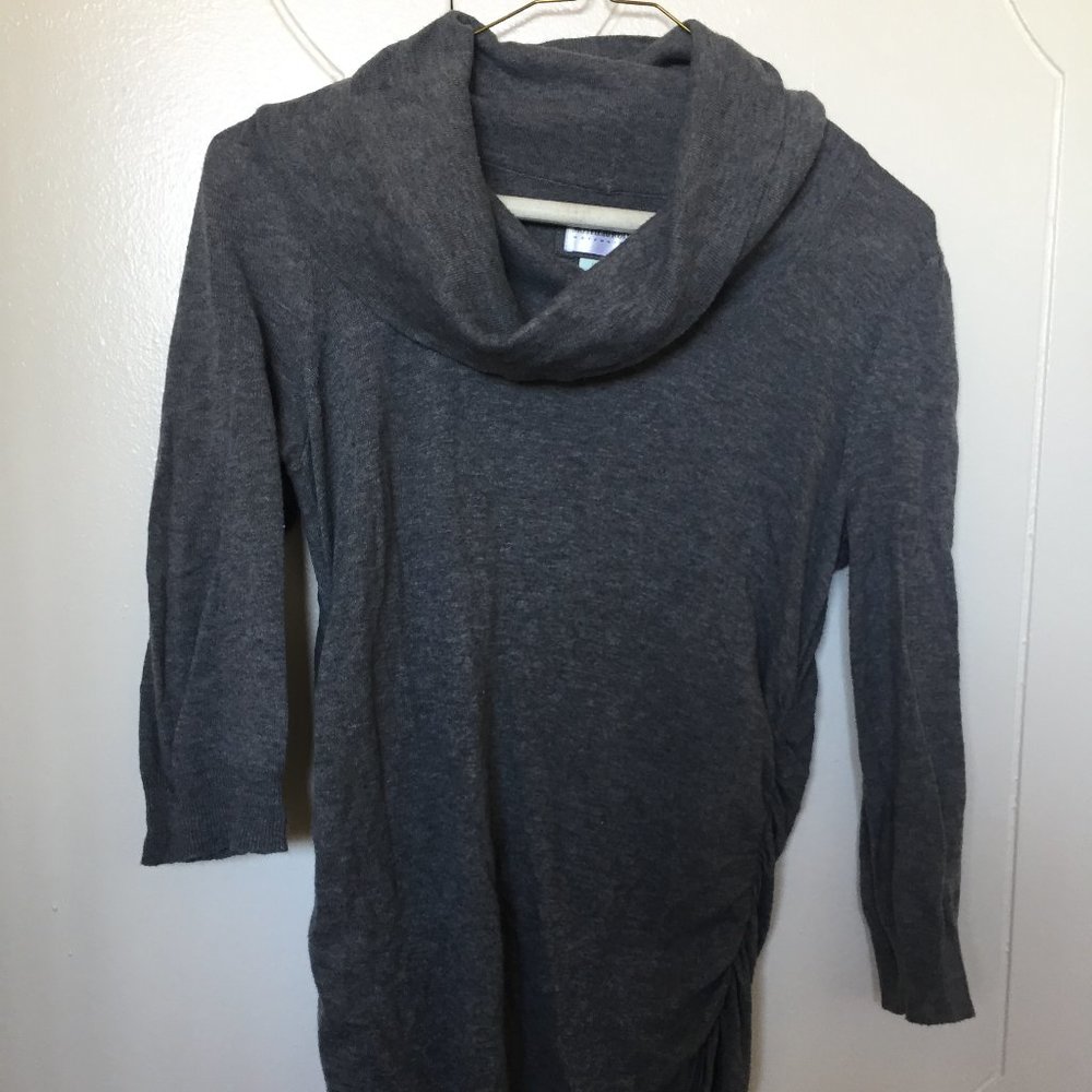 Motherhood S Grey Turtleneck Sweater